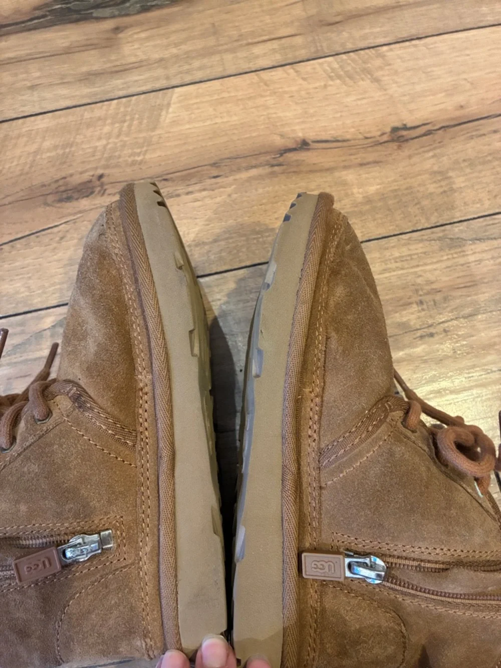 UGG Neumel II boots Lace-Up with Zipper Shearling-Lined Ankle Boots - Brown